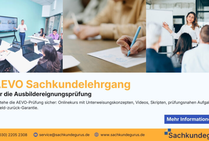 AEVO-Prüfung stressfrei bestehen inkl. Geld-zurück-Garantie.