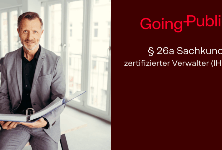 Zertifikatslehrgang: zertifizierter Verwalter gem. §26a WEG dozentengeführt